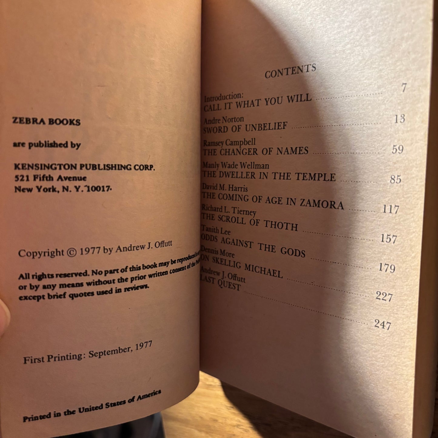 Andrew J. Offutt, ed. - Swords Against Darkness II - First Edition