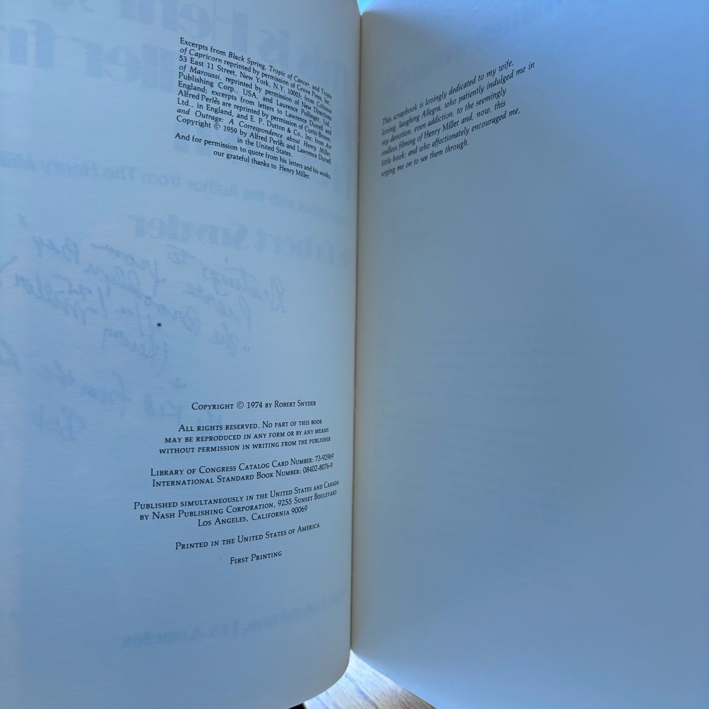 (Henry Miller) Robert Snyder - This is Henry, Henry Miller from Brooklyn - Signed