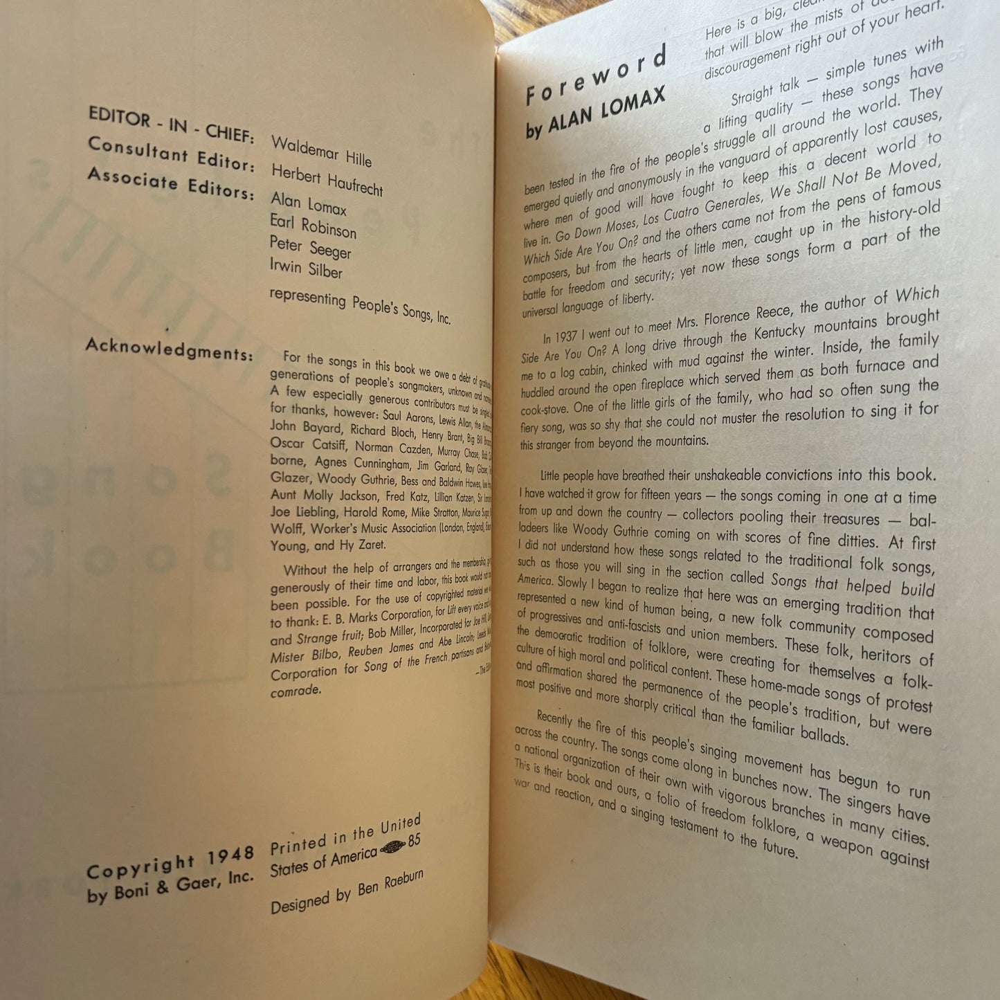 Waldemar Hille, Alan Lomax, B.A. Botkin - The People's Song Book
