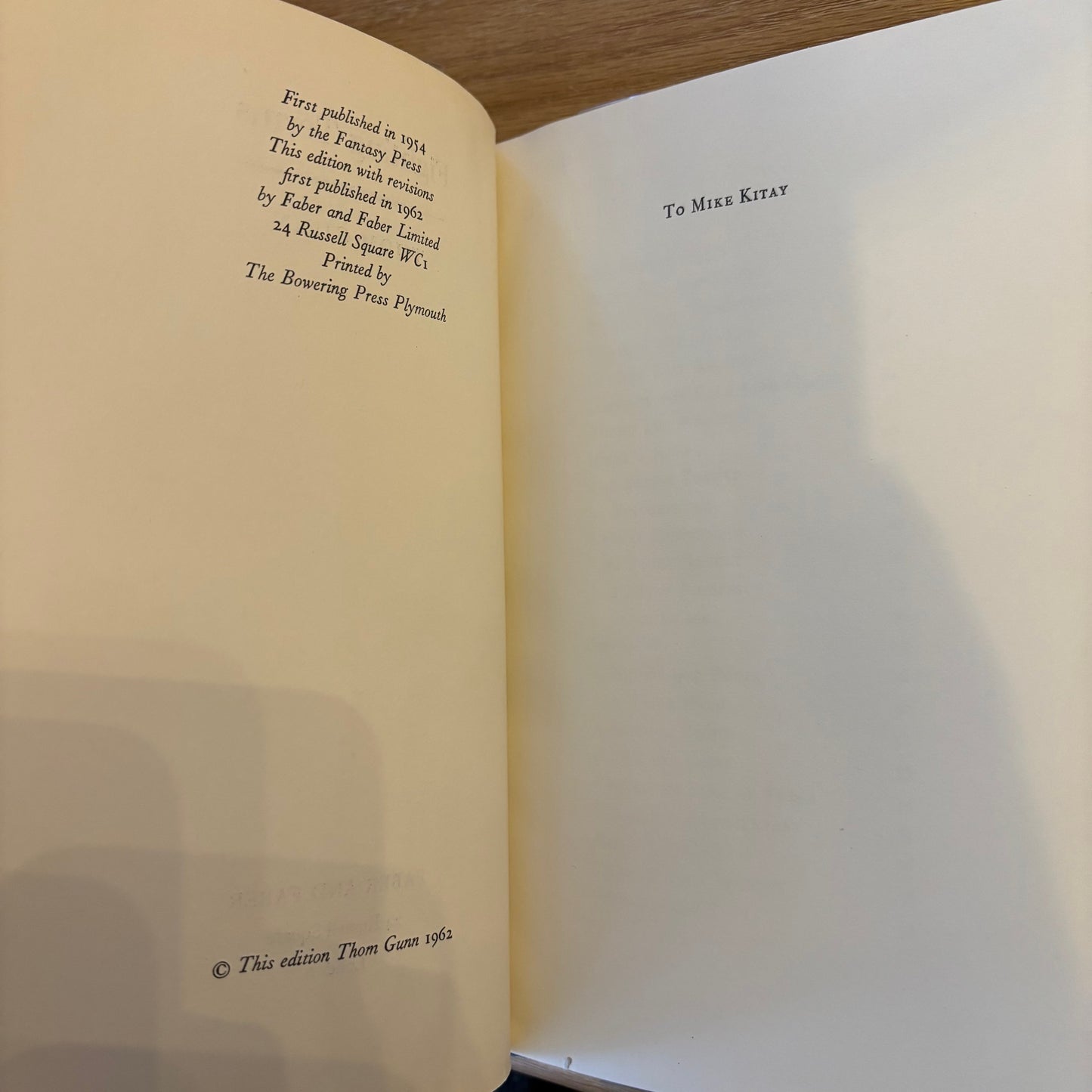 Thom Gunn - Fighting Terms