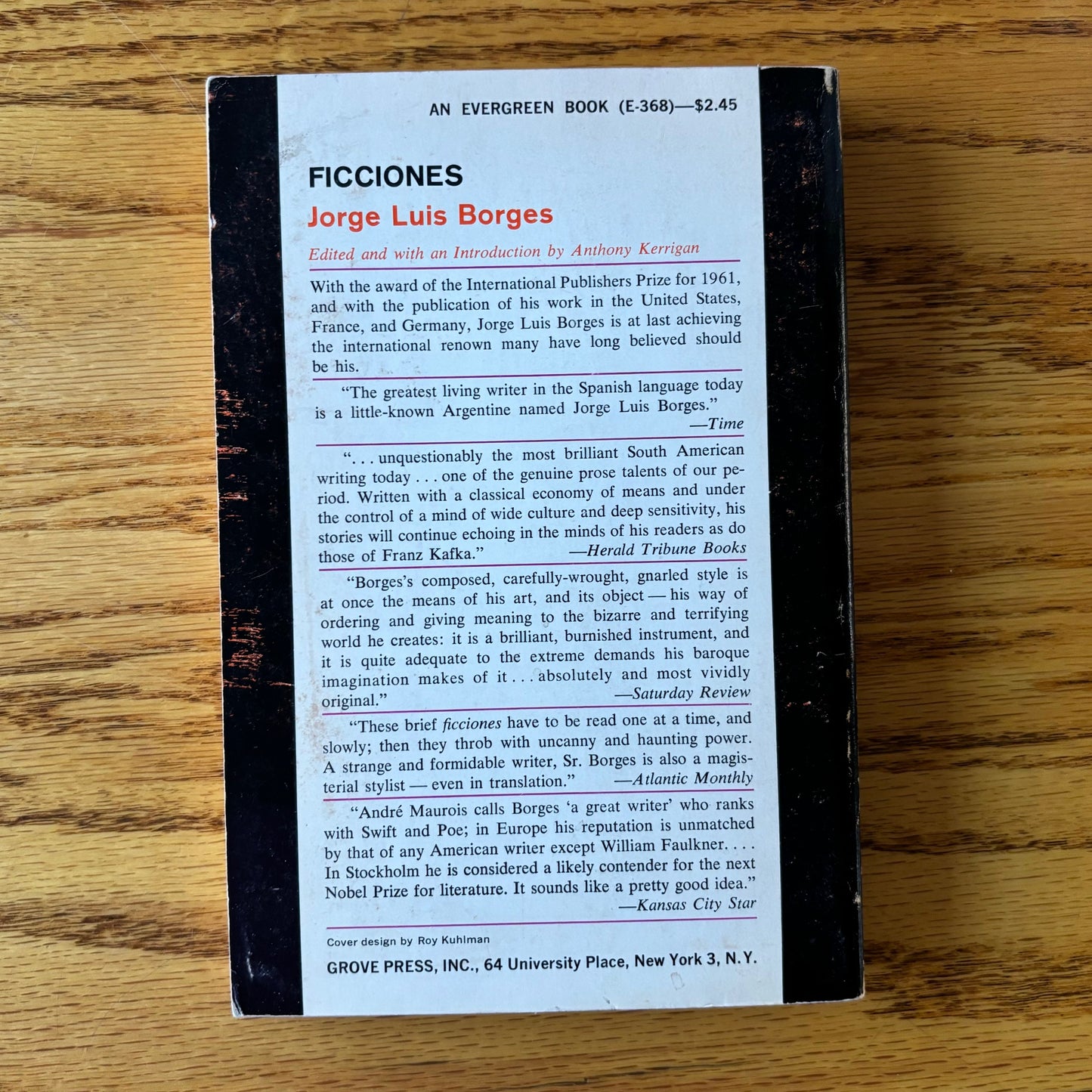 Jorge Luis Borges - Ficciones - First Edition Paperback
