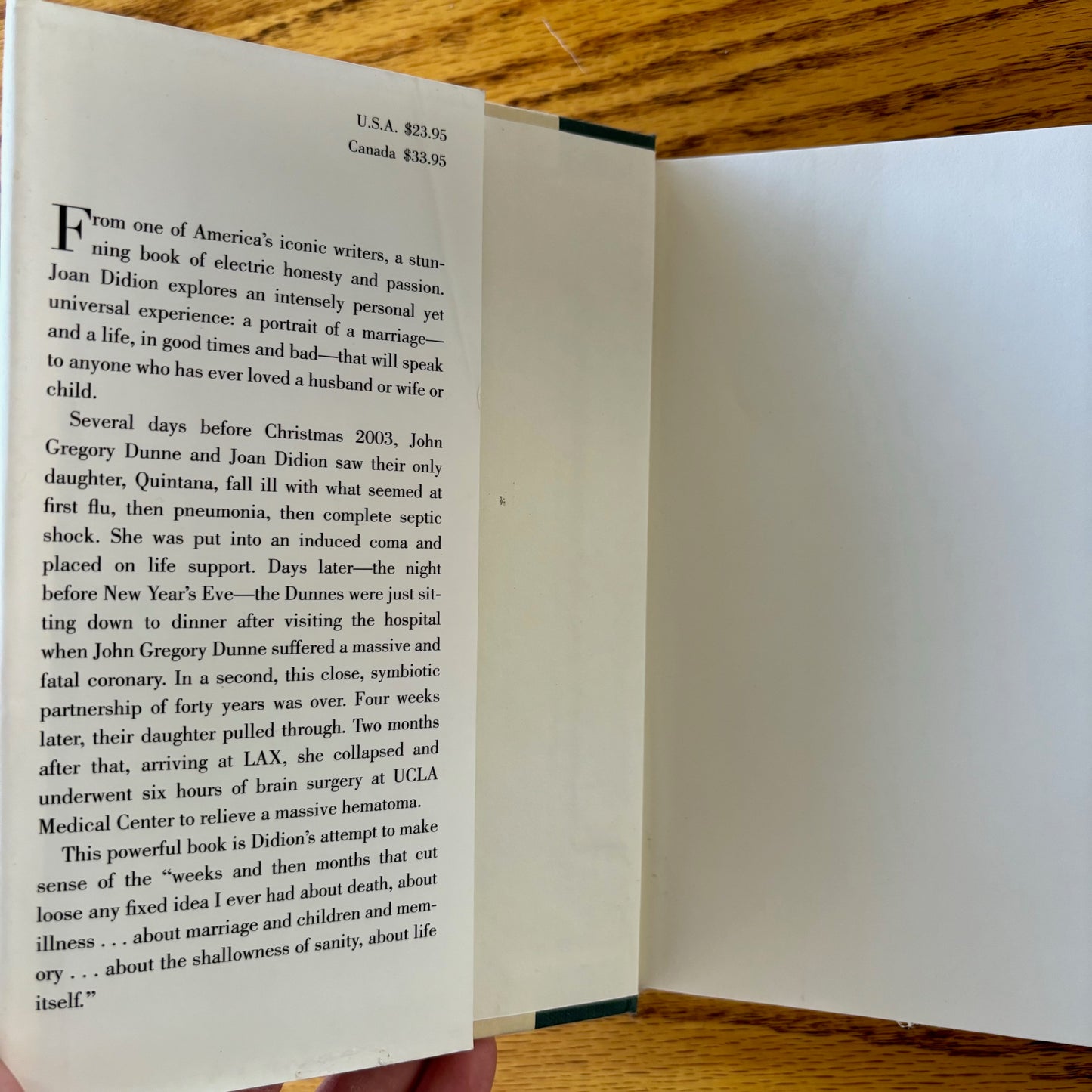 Joan Didion - The Year of Magical Thinking - First Edition