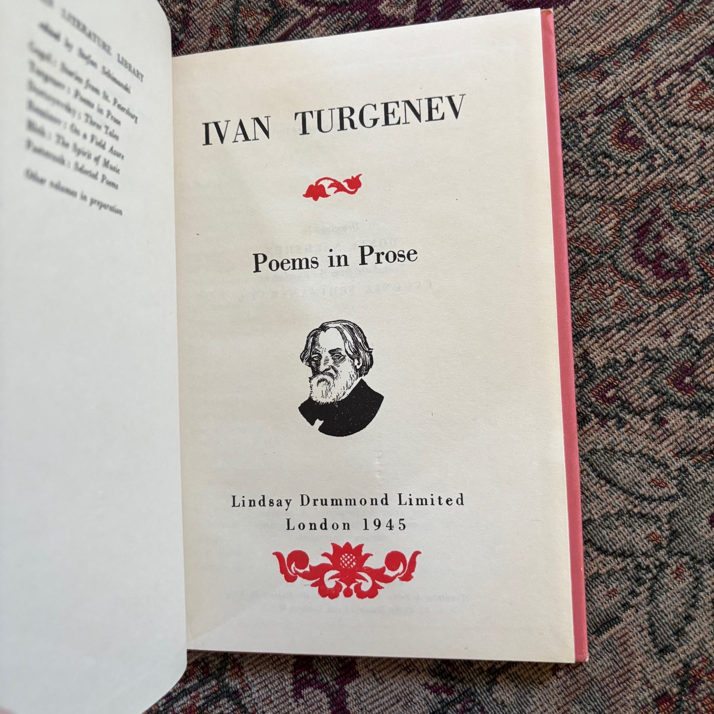 Ivan Turgenev - Poems in Prose - First Edition