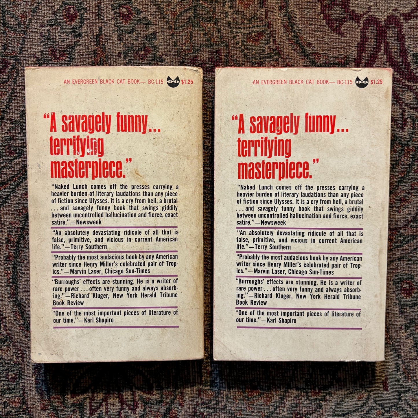 William S. Burroughs - Naked Lunch - First Edition Paperbacks