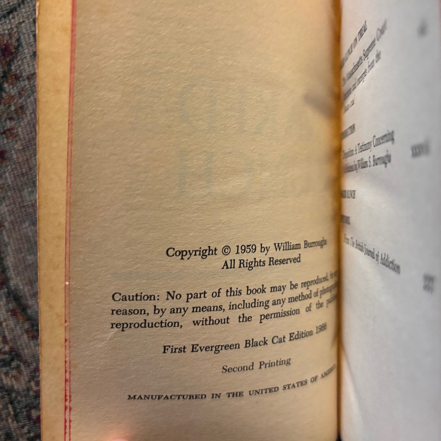 William S. Burroughs - Naked Lunch - First Edition Paperbacks