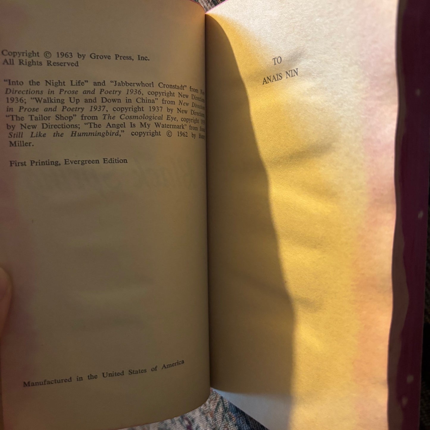 Henry Miller - Black Spring - First Edition Paperbacks