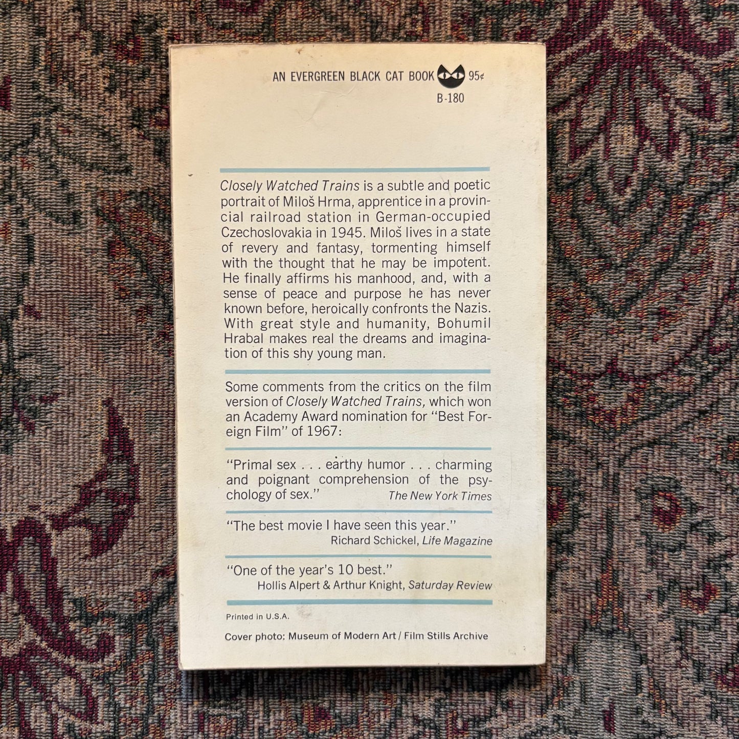 Bohumil Hrabal - Closely Watched Trains - First Edition Paperback