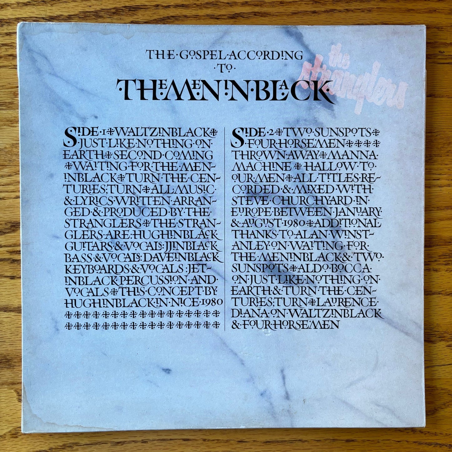 The Stranglers - The Gospel According to the Meninblack - UK Pressing