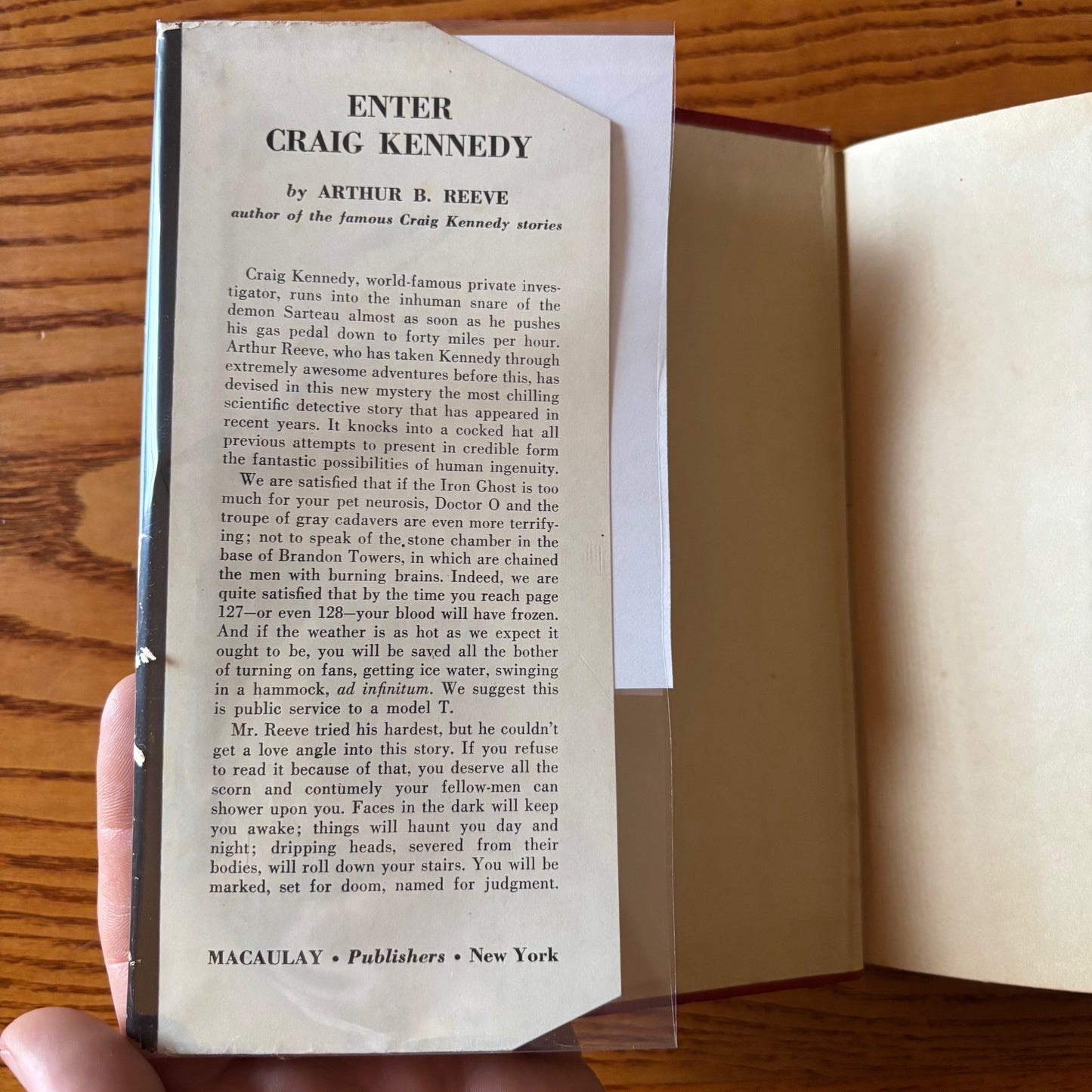 Arthur B. Reeve - Enter Craig Kennedy - First Edition