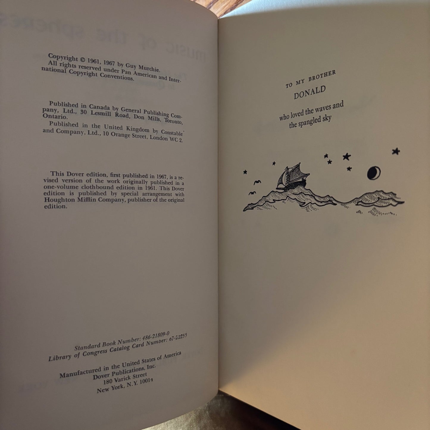Guy Murchie - Music of the Spheres - 2 Volumes