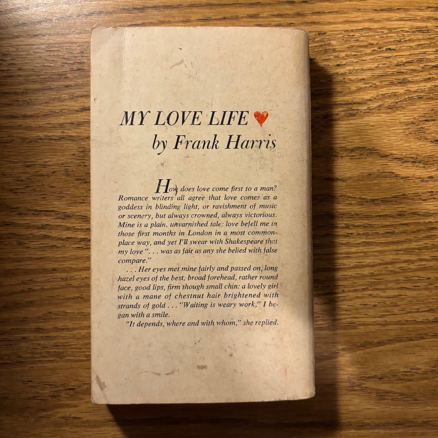 Frank Harris - The Story of My Love Life