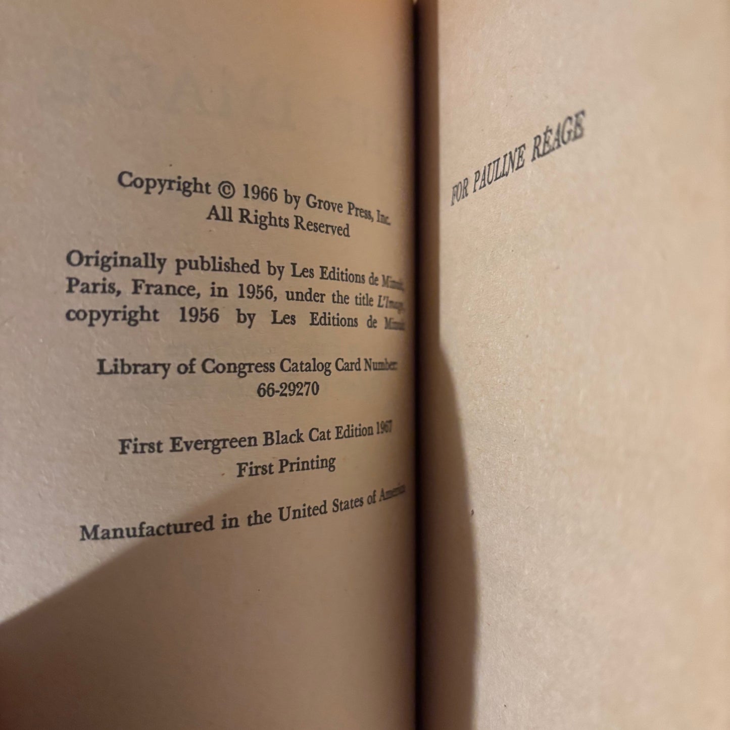 Jean de Berg - The Image - First Edition Paperbacks