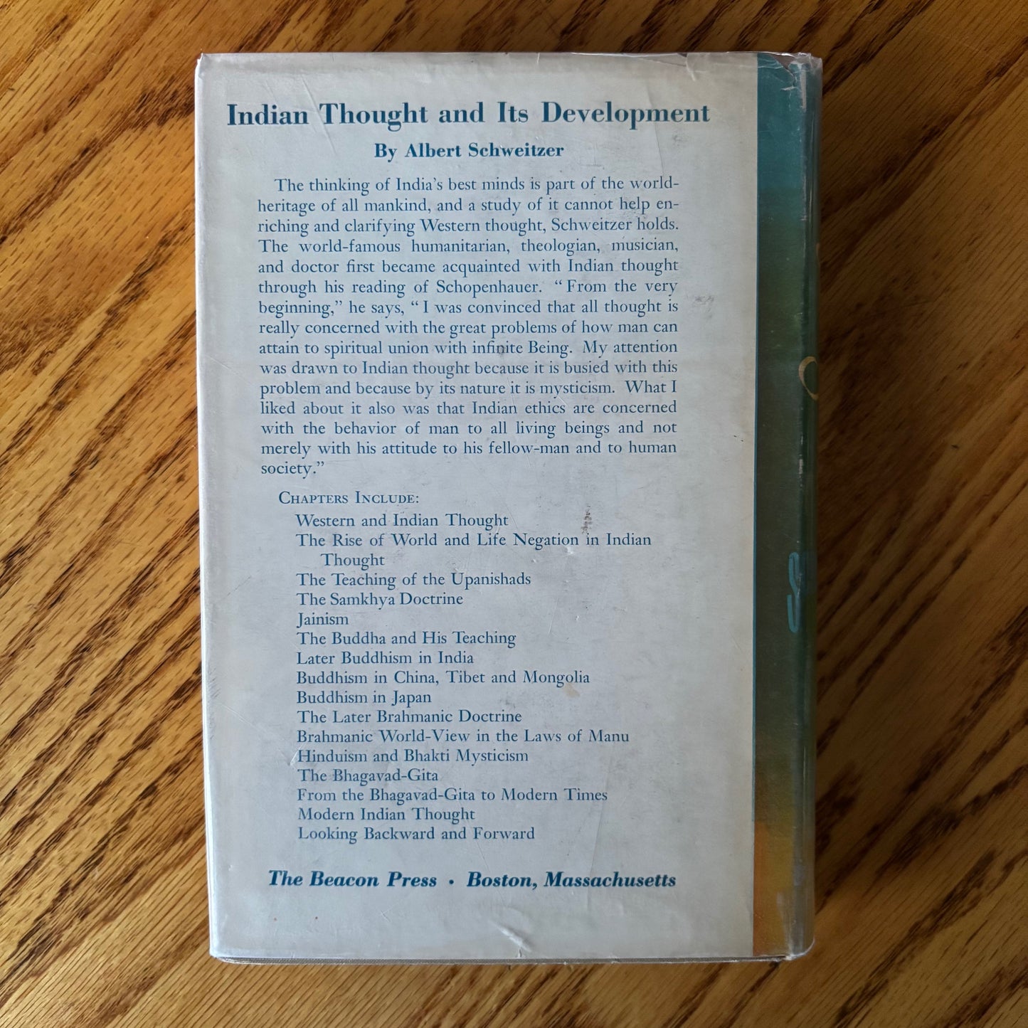 Albert Schweitzer - Indian Thought and Its Development