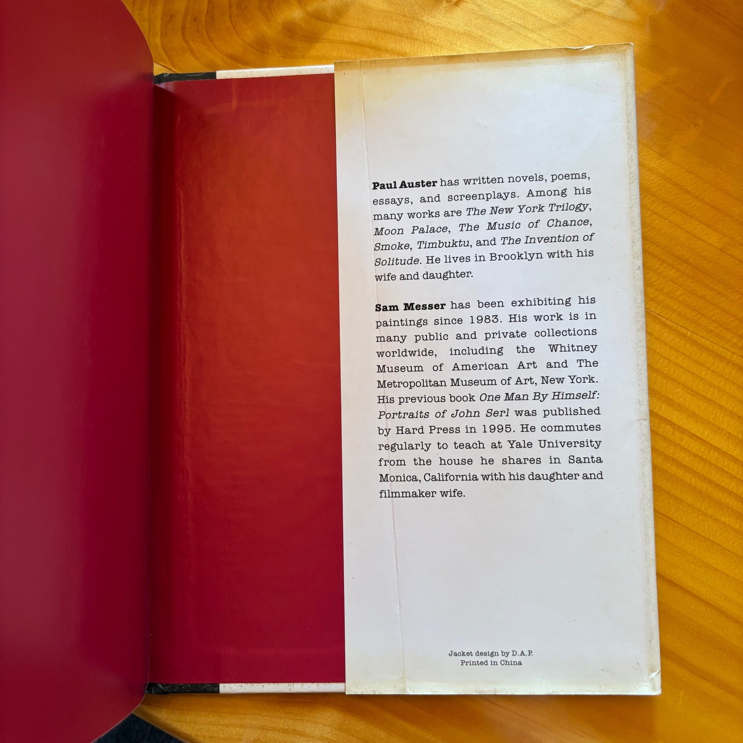 Paul Auster, Sam Messer - The Story of My Typewriter - First Edition