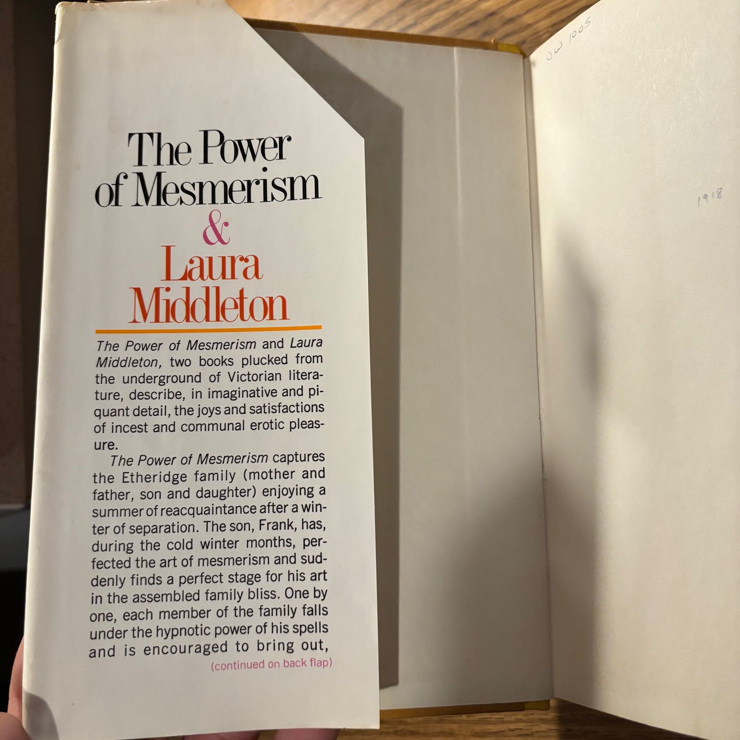 The Power of Mesmerism & Laura Middleton: Two Novels of the Victorian Underground