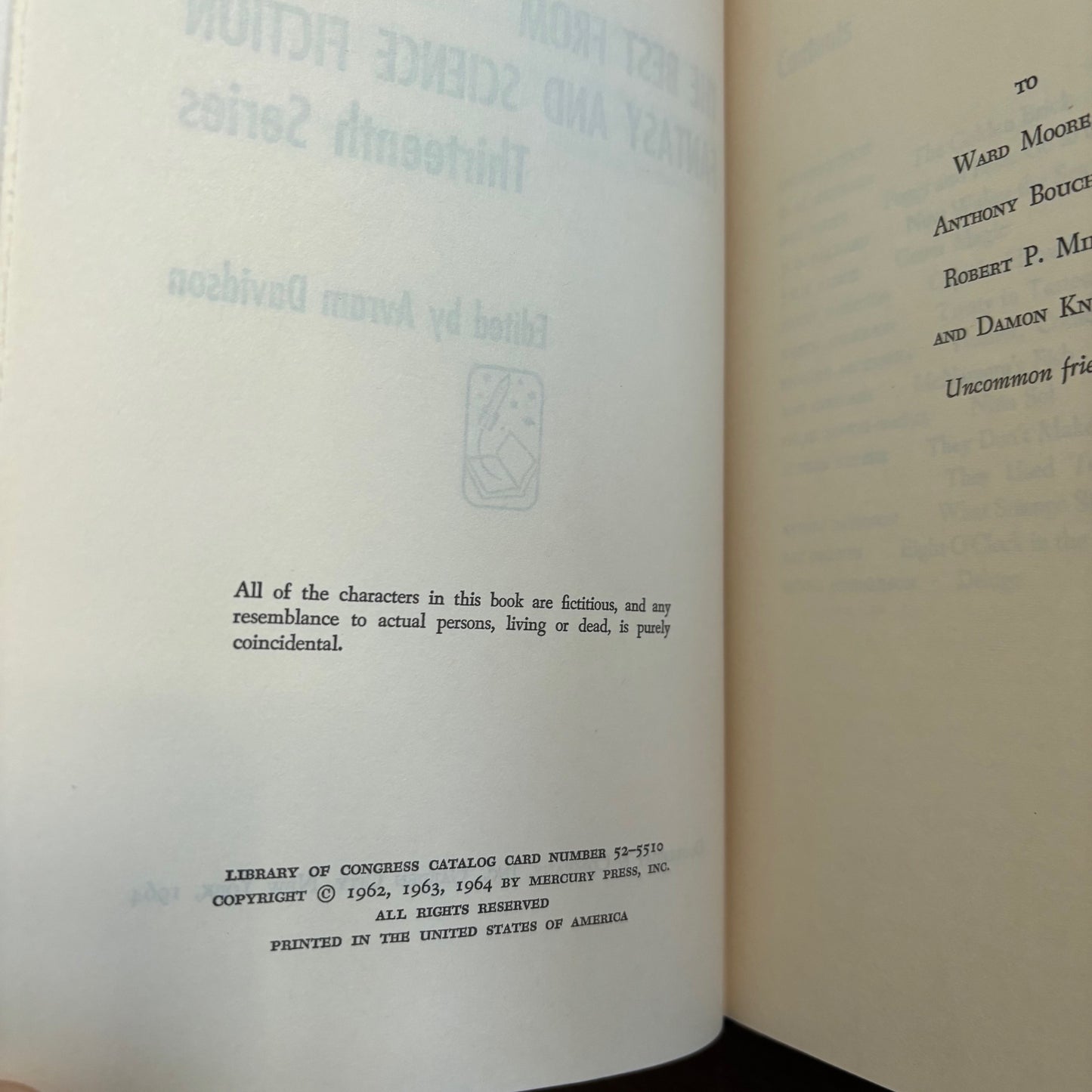 Avram Davidson, ed. - The Best from Fantasy and Science Fiction: Thirteenth Series