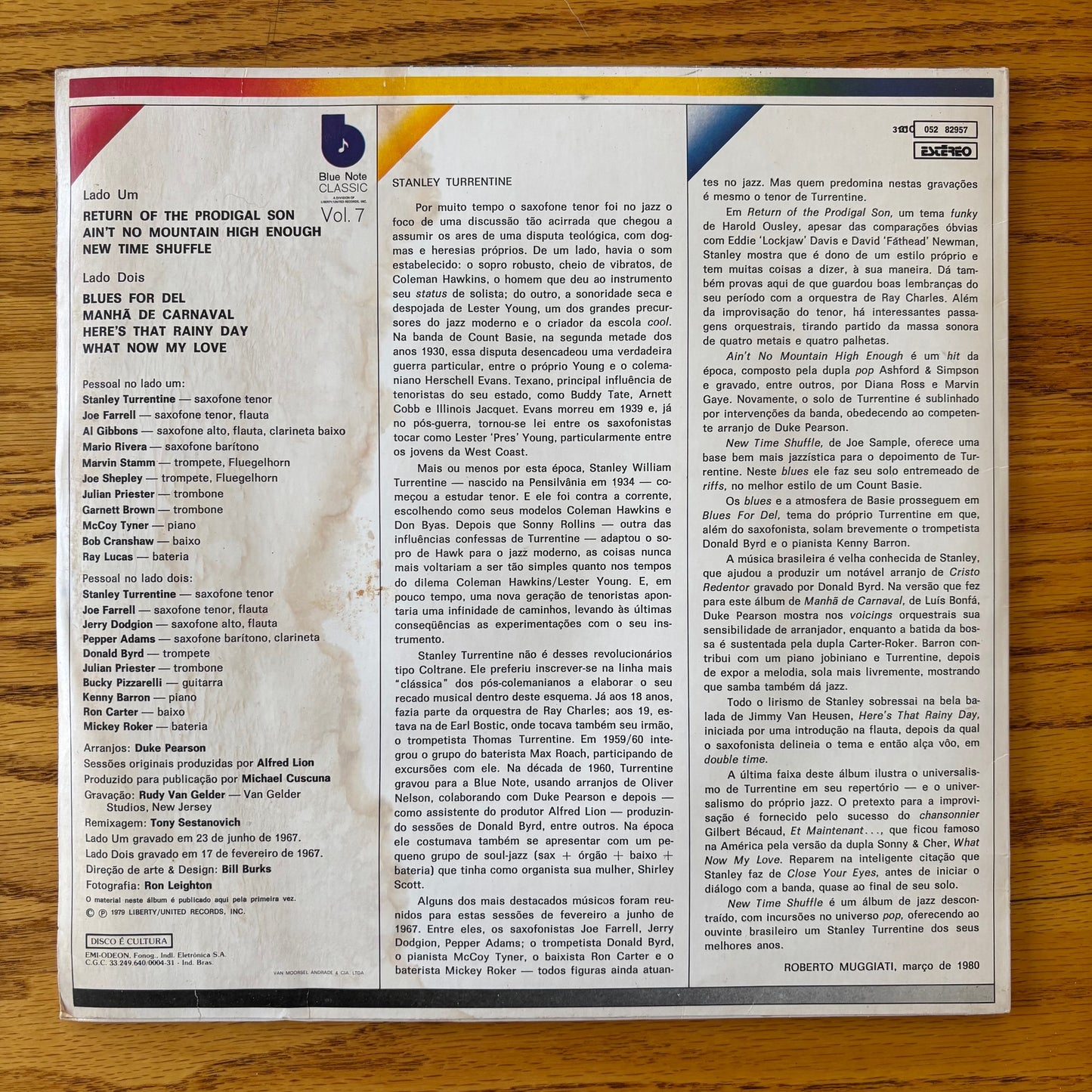 Stanley Turrentine - New Time Shuffle - Brazilian Pressing