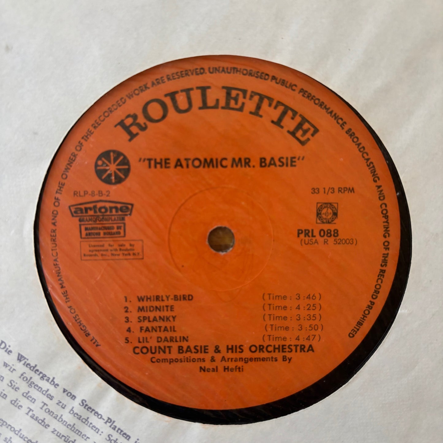 Count Basie Orchestra & Neal Hefti - The Atomic Mr. Basie - Dutch Pressing