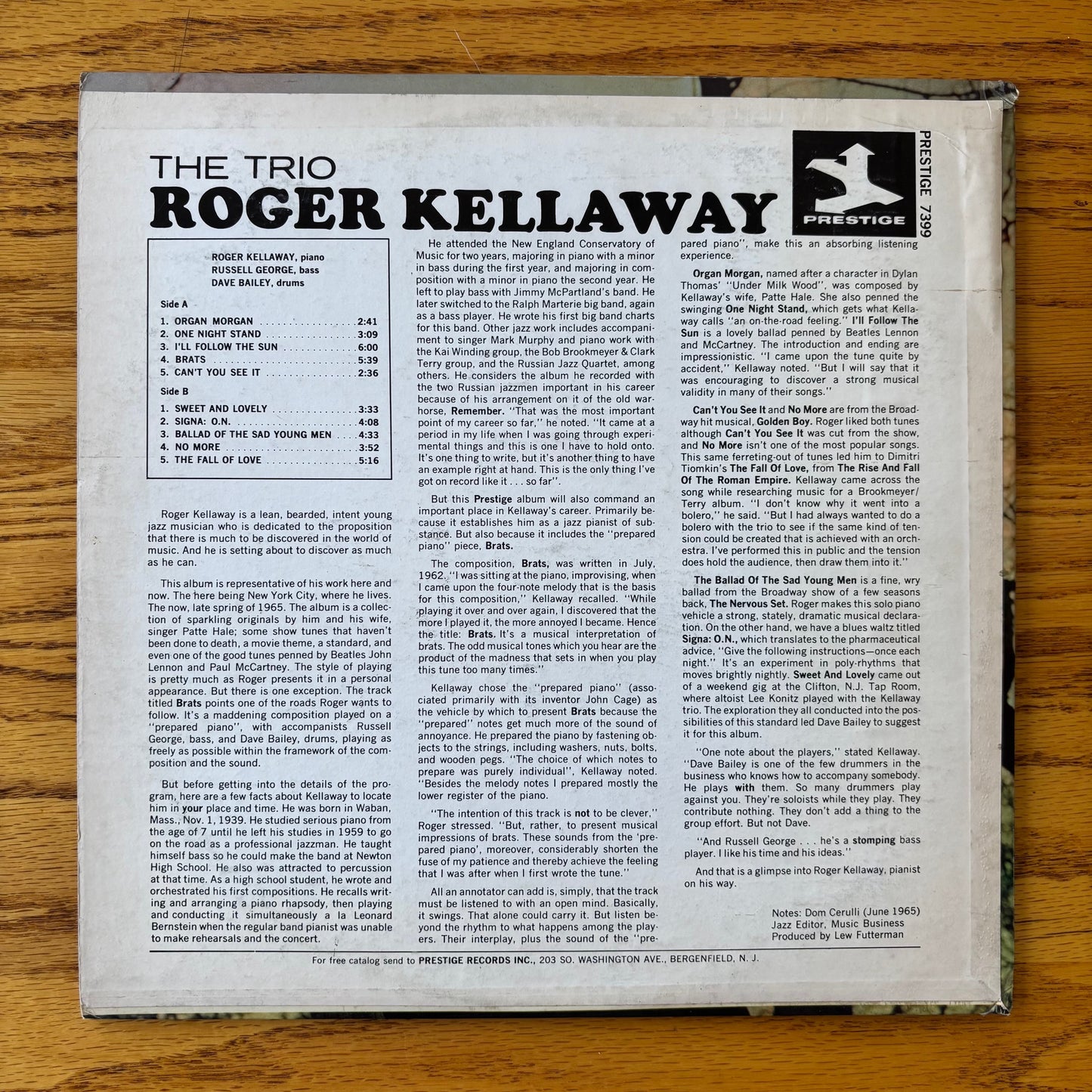 The Roger Kellaway Trio - S/T