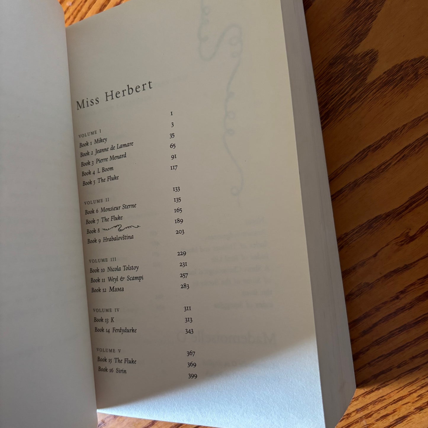 Adam Thirlwell - Miss Herbert / Vladimir Nabokov - Mademoiselle O