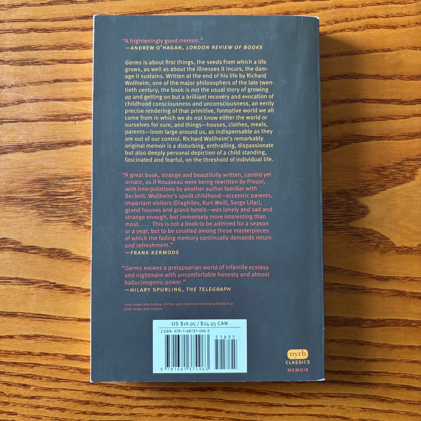 Richard Wollheim - Germs: A Memoir of Childhood