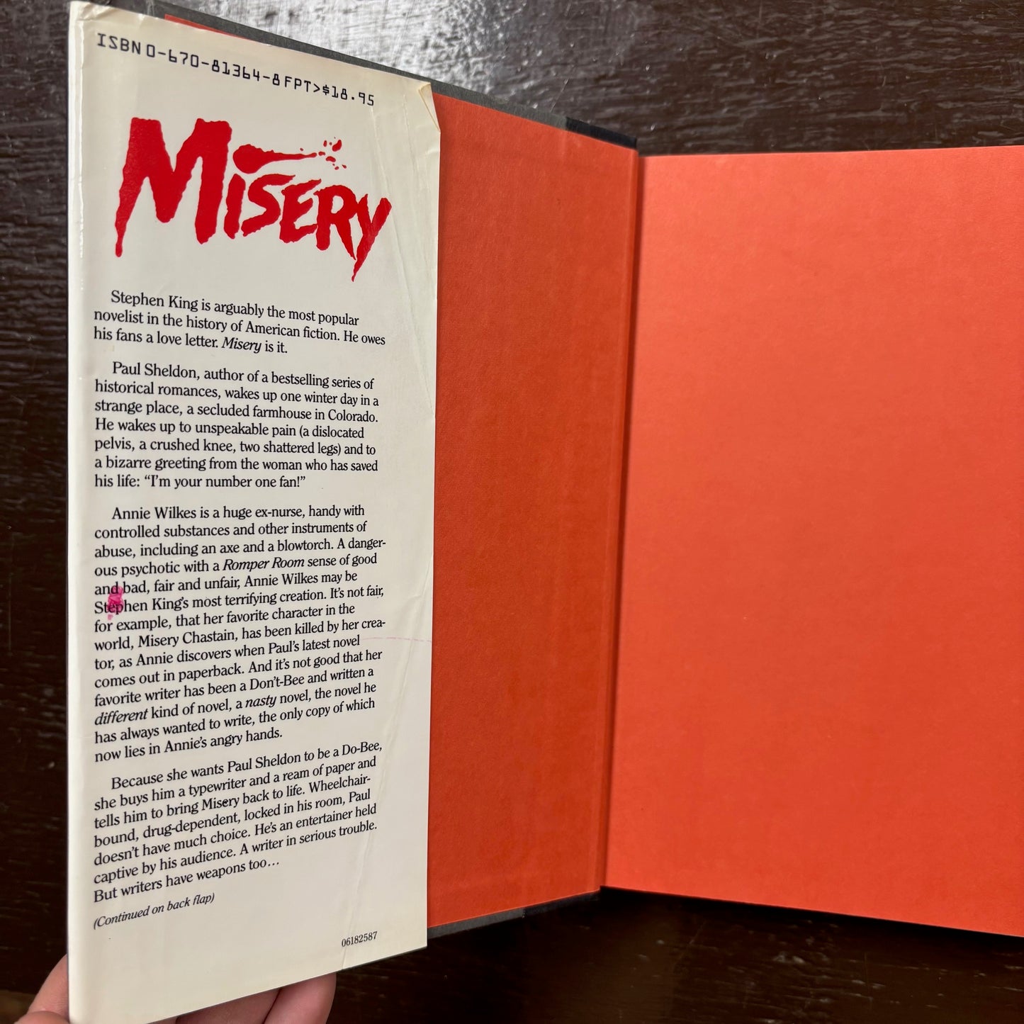 Stephen King - Misery - First Edition