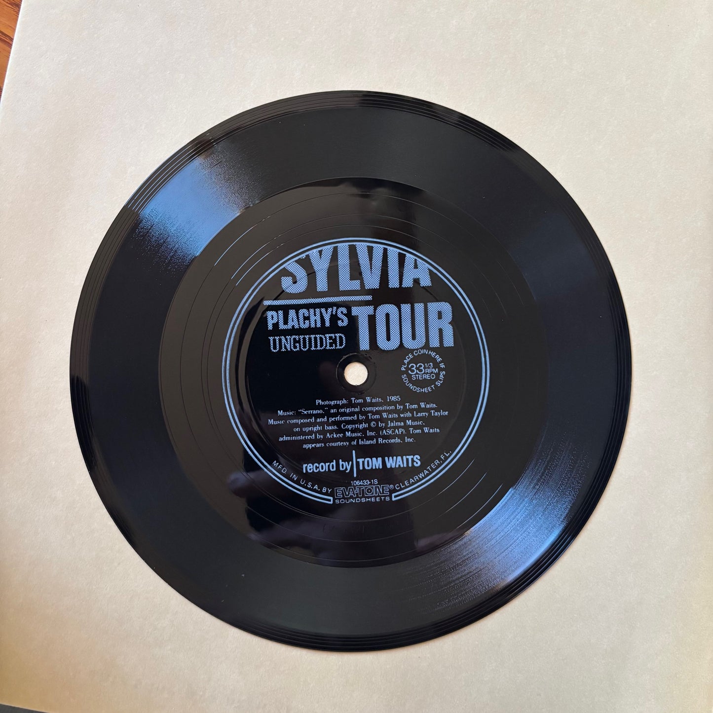 Sylvia Plachy - Sylvia Plachy's Unguided Tour - Signed - with Tom Waits Flexi-Disc