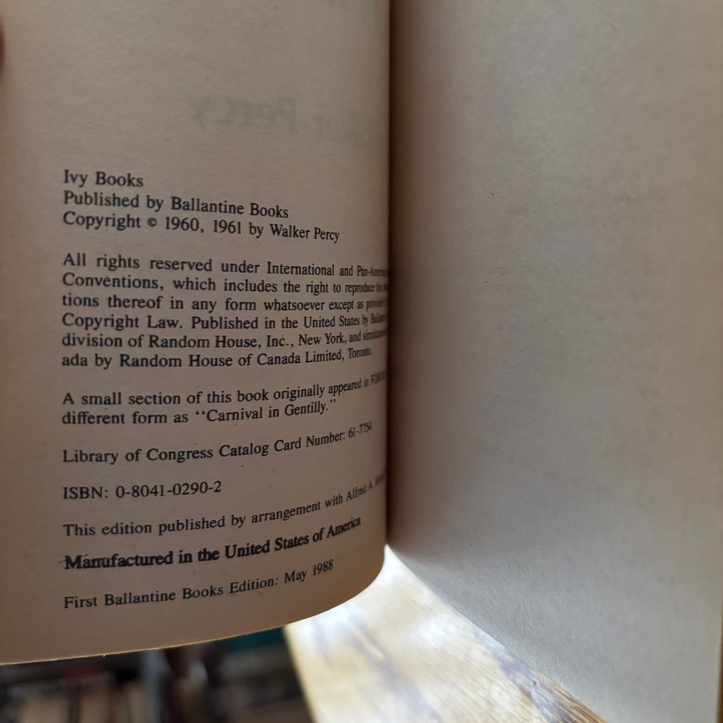 Walker Percy - The Moviegoer
