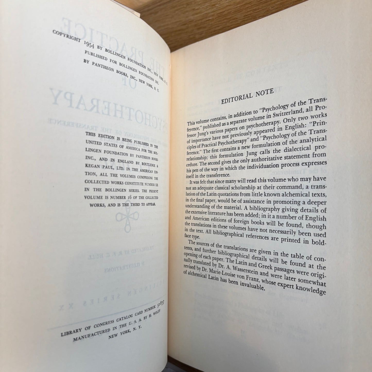 C.G. Jung - The Practice of Psychotherapy (Volume 16 of the Collected Works) - First Edition