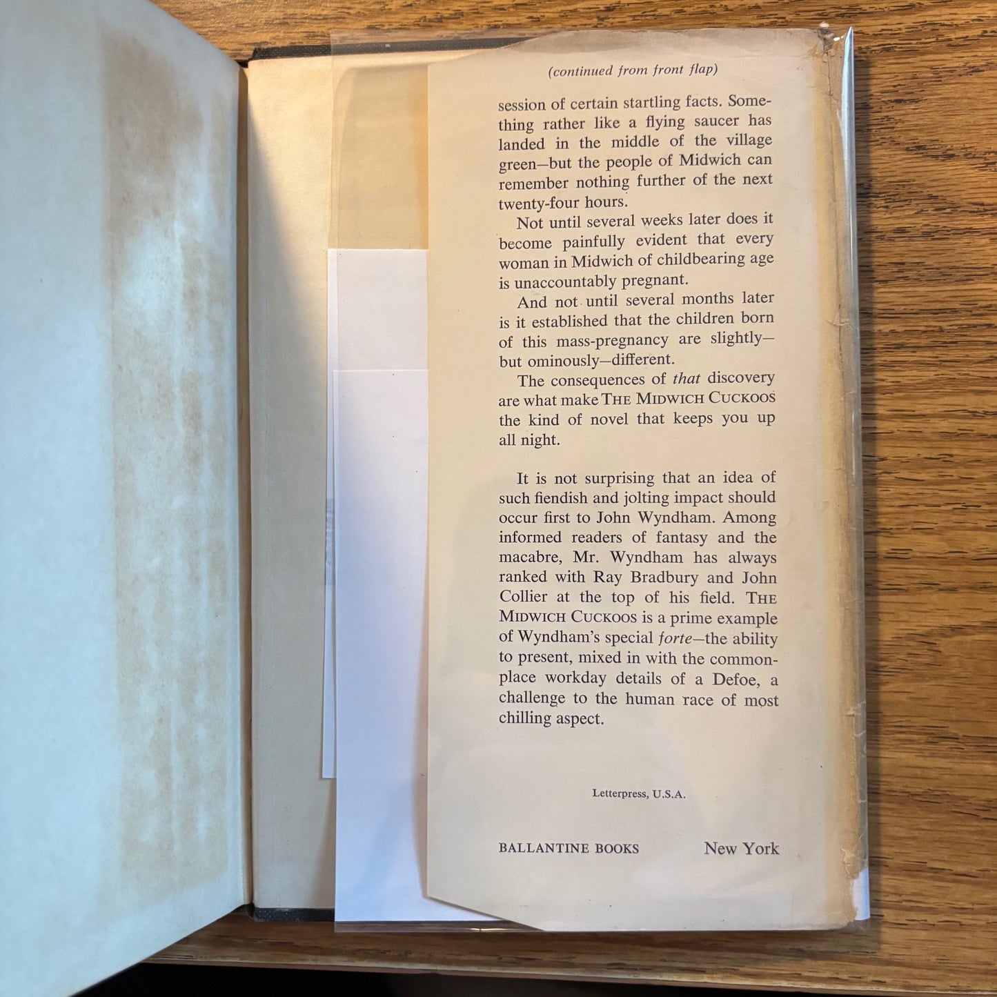 John Wyndham - The Midwich Cuckoos - First US Edition