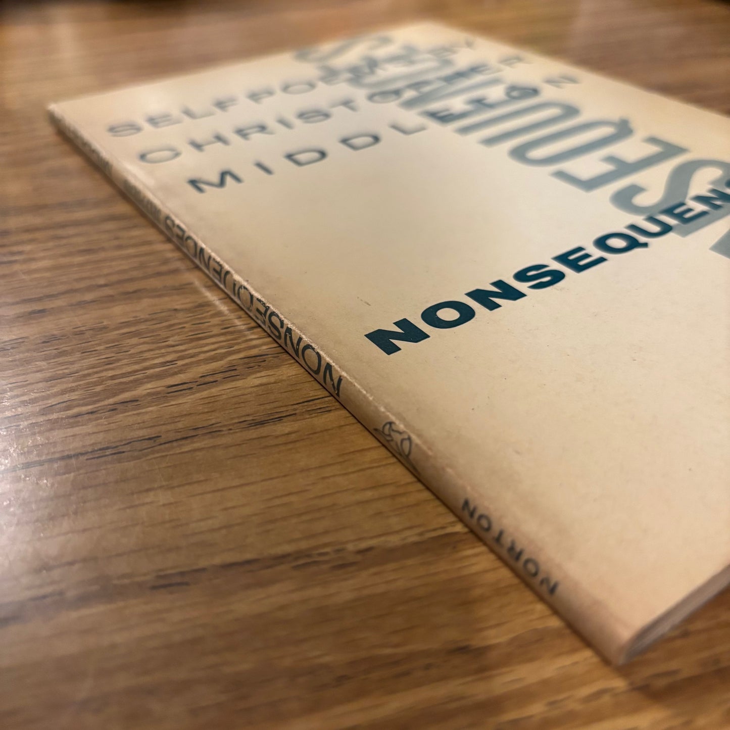 Christopher Middleton - Nonsequences: Selfpoems - First Edition Paperback
