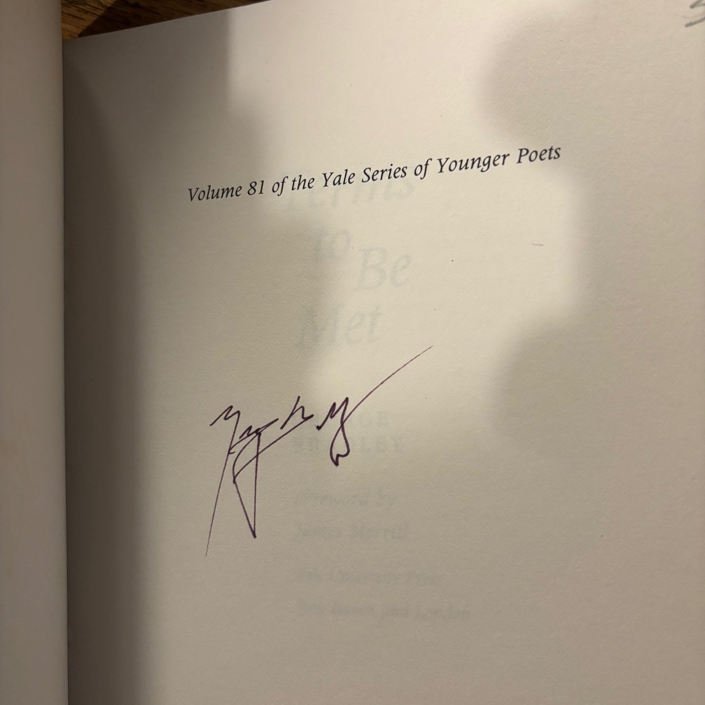 George Bradley - Terms to Be Met - Signed First Edition Paperback