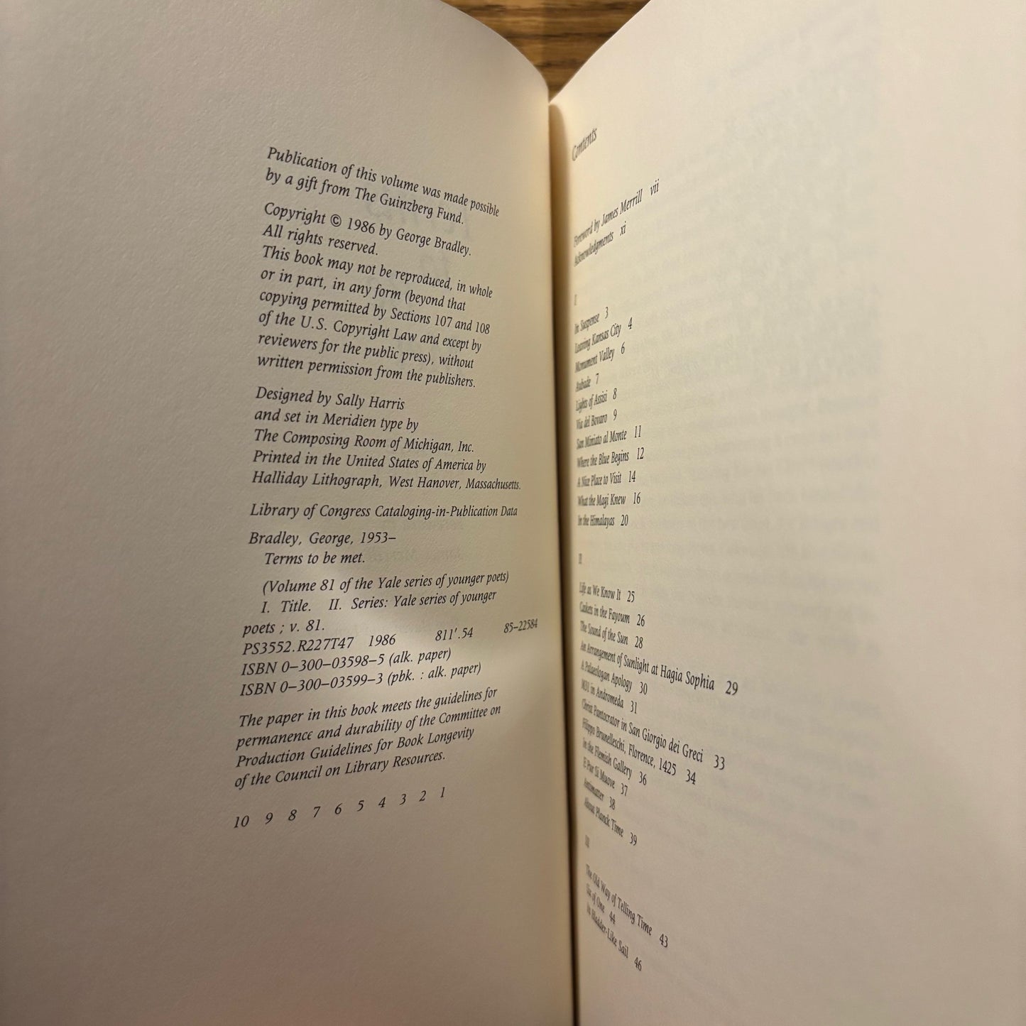 George Bradley - Terms to Be Met - Signed First Edition Paperback