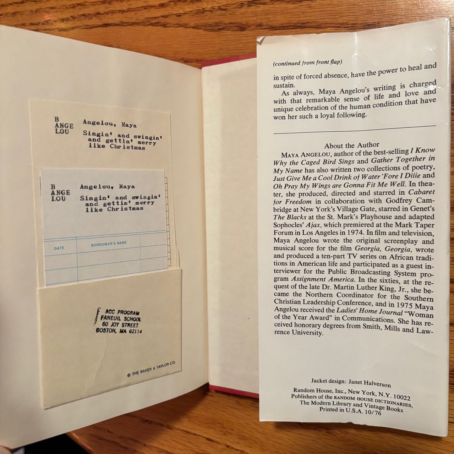Maya Angelou - Singin' and Swingin' and Gettin' Merry Like Christmas - First Edition