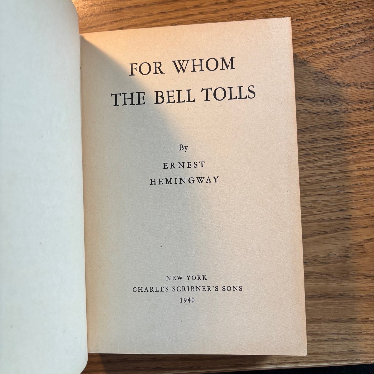 Ernest Hemingway - For Whom the Bell Tolls - First Edition Later Printing