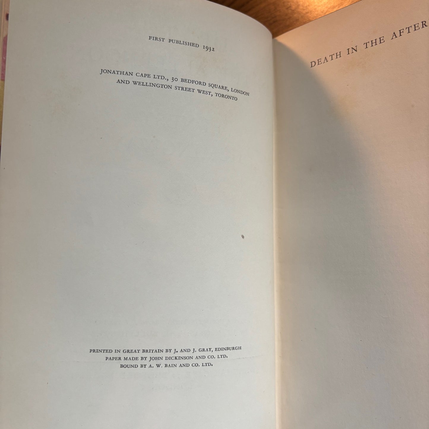 Ernest Hemingway - Death in the Afternoon - First UK Edition