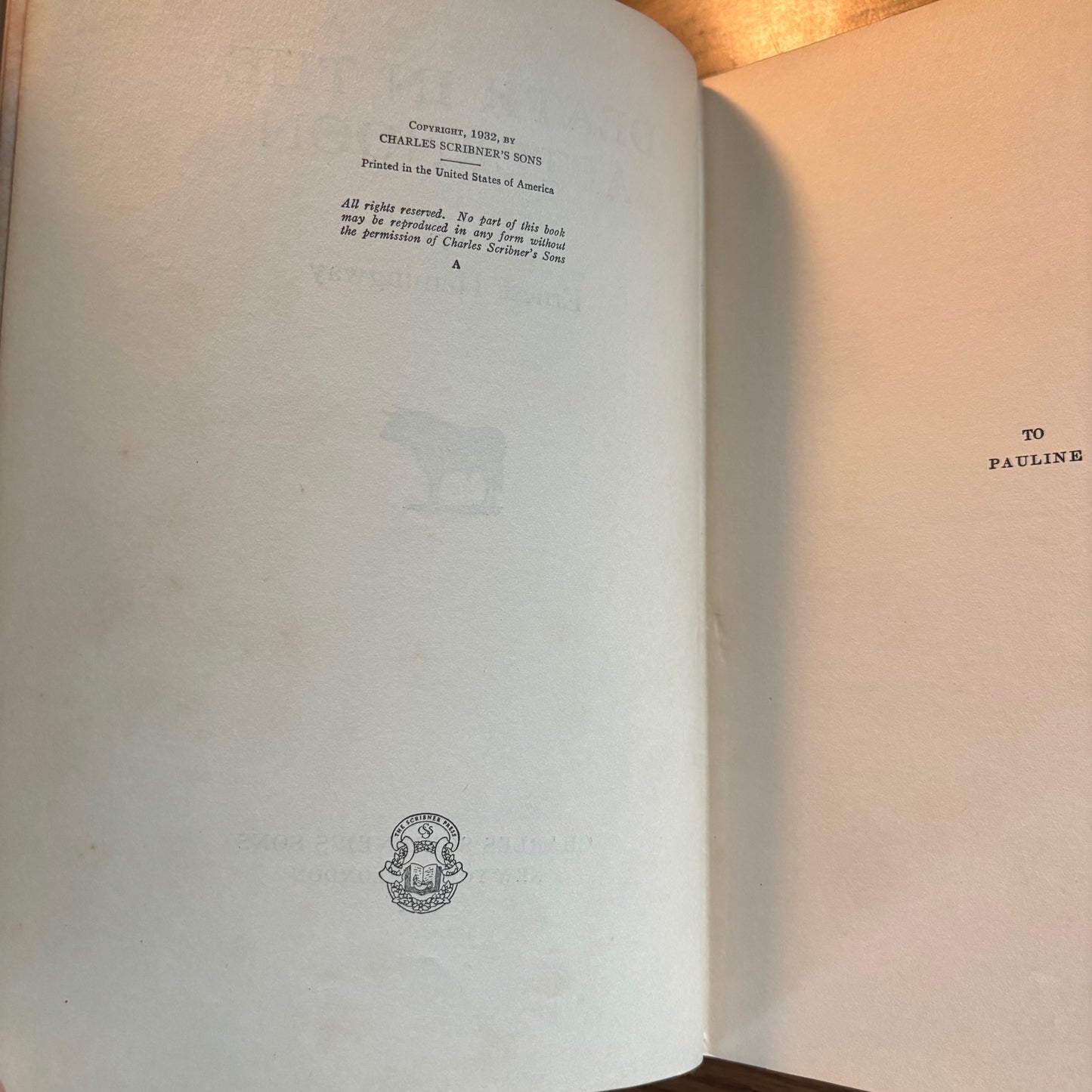 Ernest Hemingway - Death in the Afternoon - First Edition First Printing