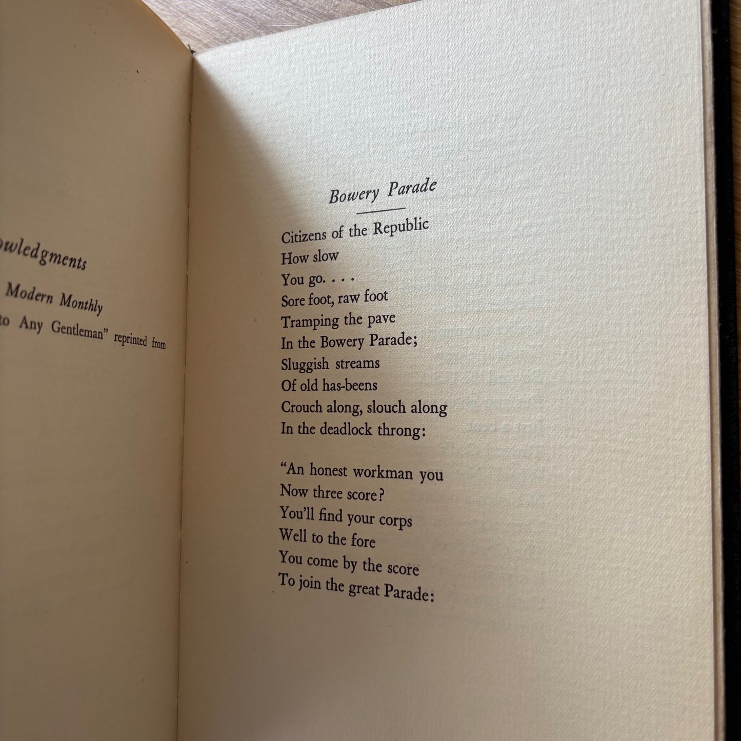 Stella Wynne Herron - Bowery Parade and Other Poems of Protest - First Edition