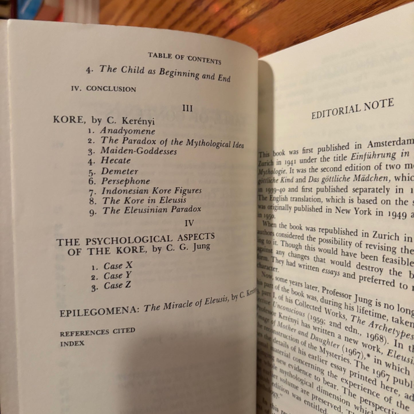 C.G. Jung and C. Kerenyi - Essays on a Science of Mythology