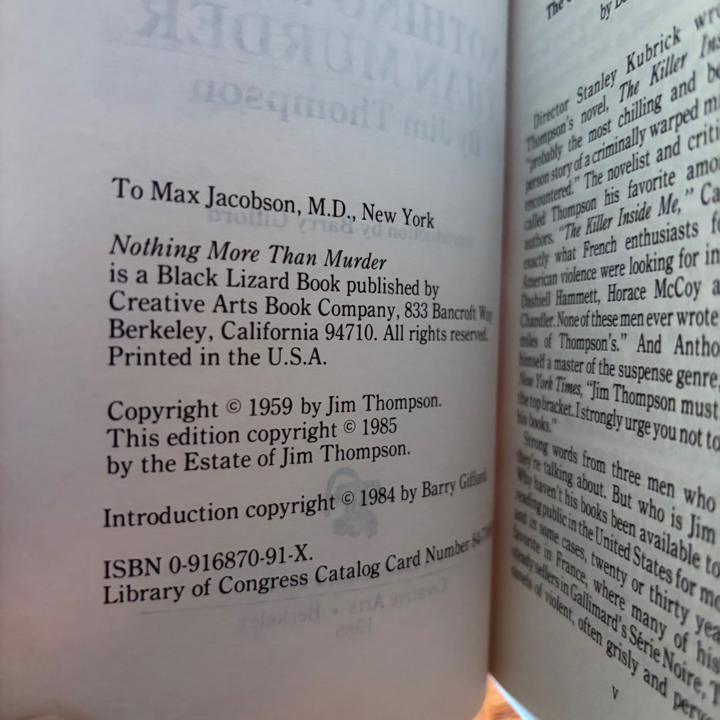 Jim Thompson - Nothing More Than Murder