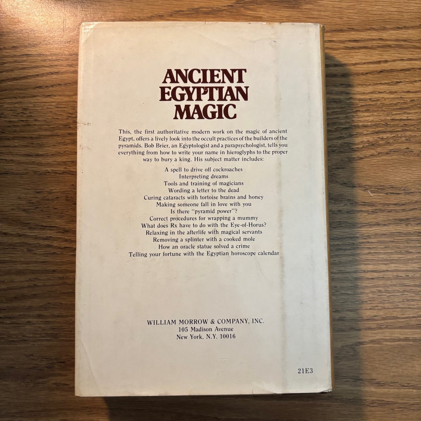 Bob Brier - Ancient Engyptian Magic - Signed First Edition & Trade Paperback