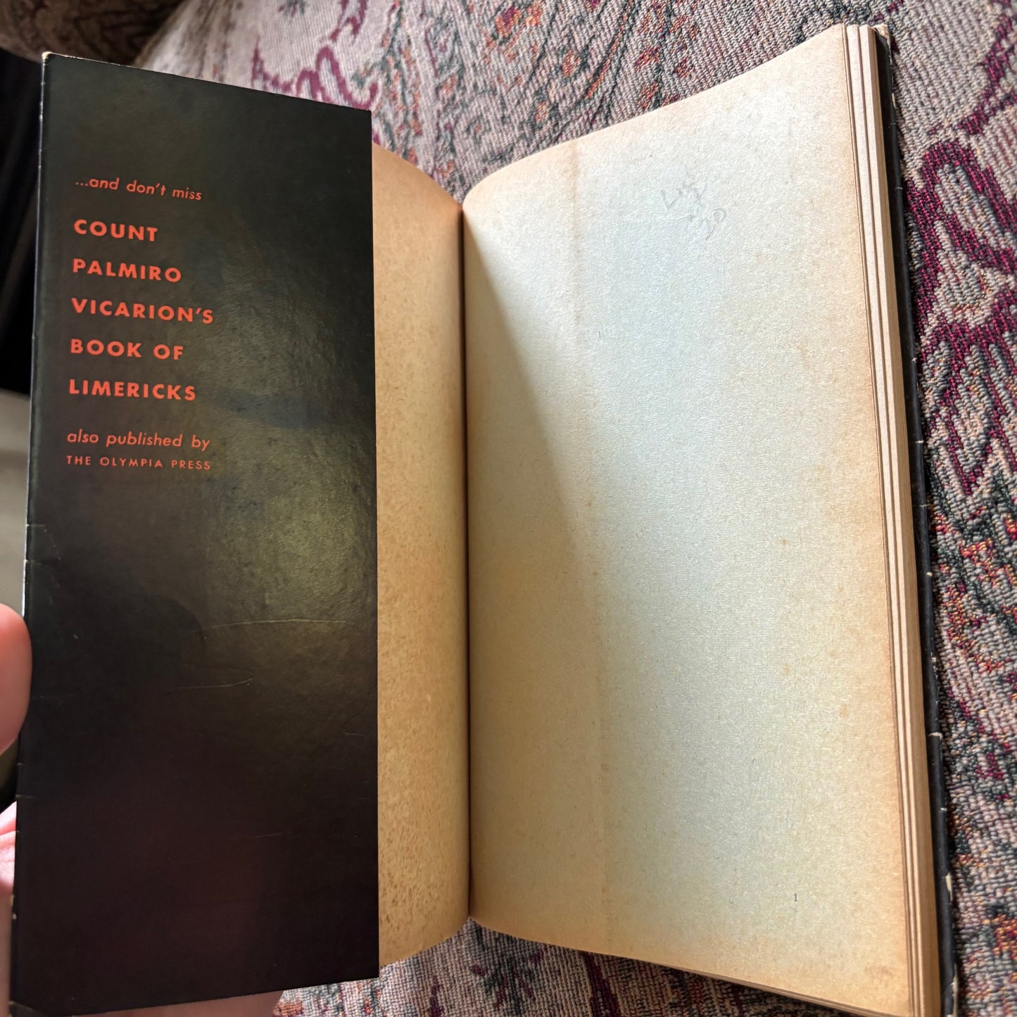 Count Palmiro Vicarion's Book of Bawdy Ballads