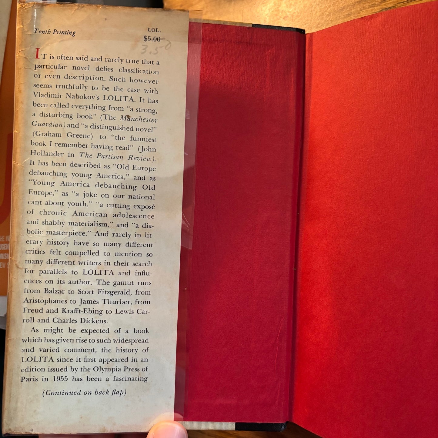 Vladimir Nabokov - Lolita - First Edition Later Printing