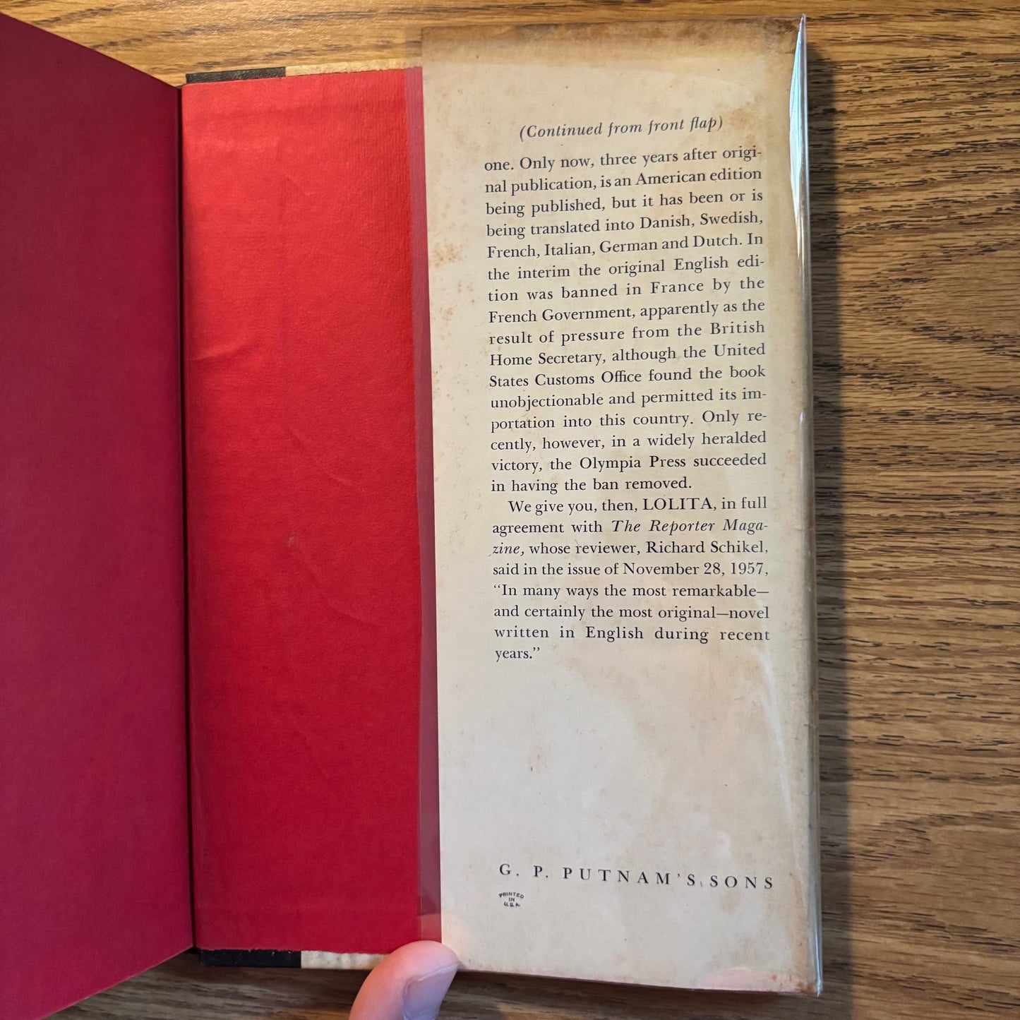 Vladimir Nabokov - Lolita - First Edition Later Printing