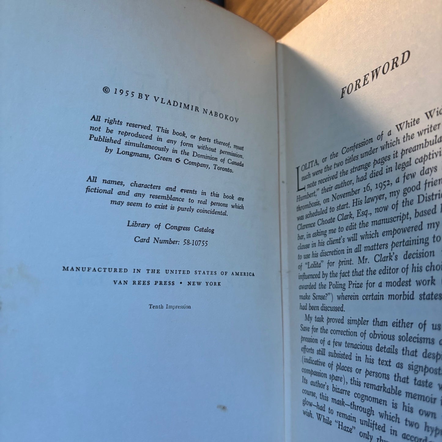 Vladimir Nabokov - Lolita - First Edition Later Printing