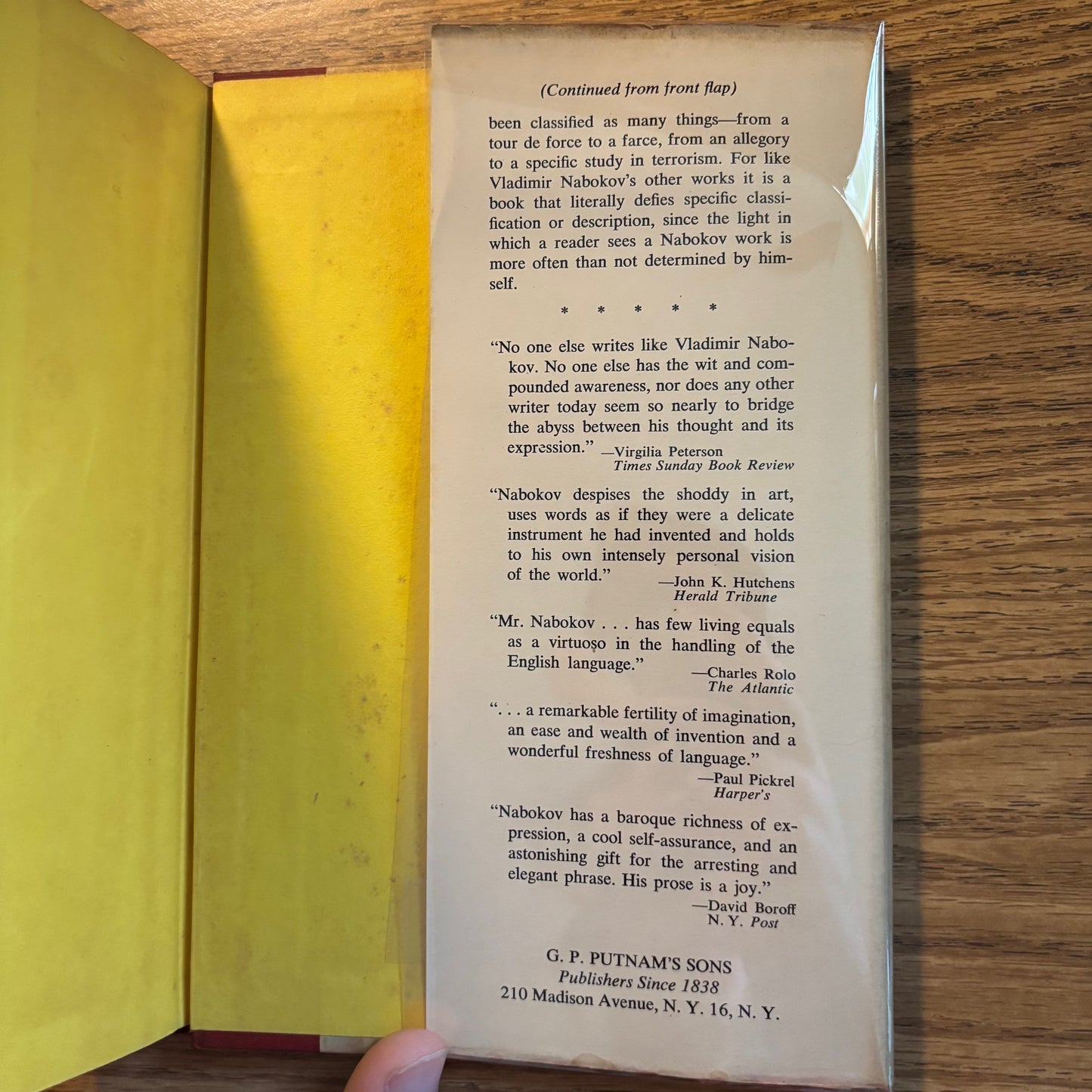 Vladimir Nabokov - Invitation to a Beheading - First Edition