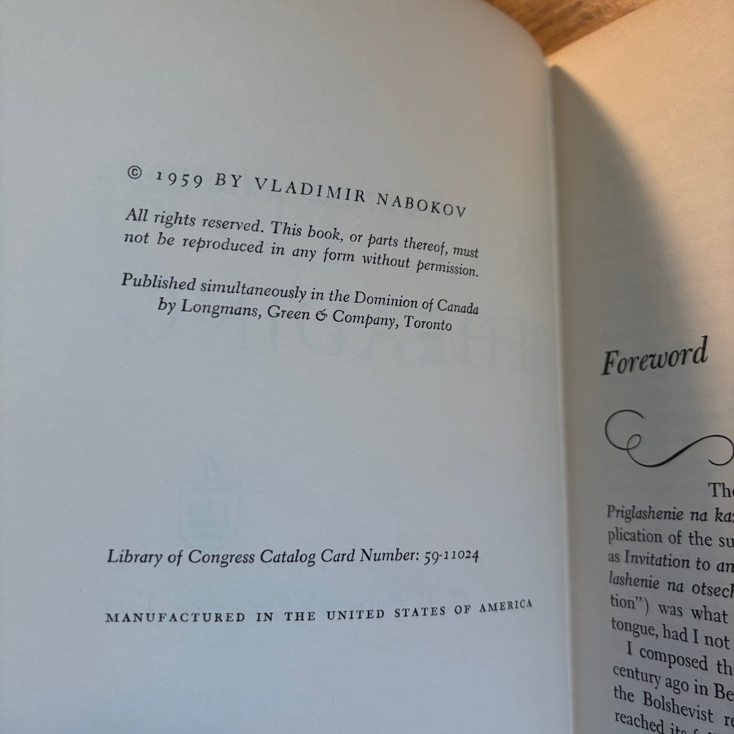 Vladimir Nabokov - Invitation to a Beheading - First Edition