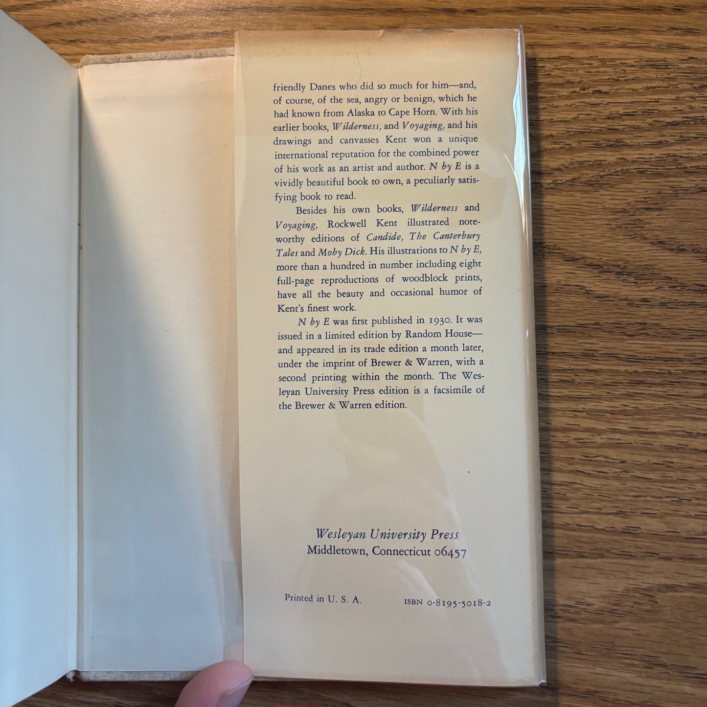 Rockwell Kent - N by E - Facsimile Edition