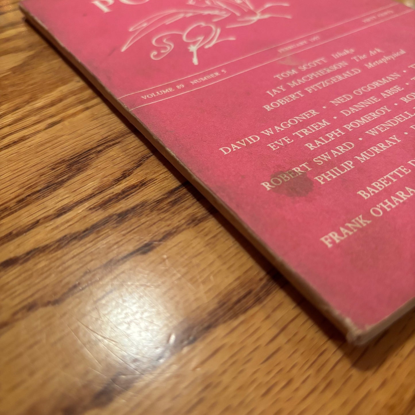 Poetry Volume 89 Number 5 - Frank O'Hara, Wendell Berry, Ted Hughes