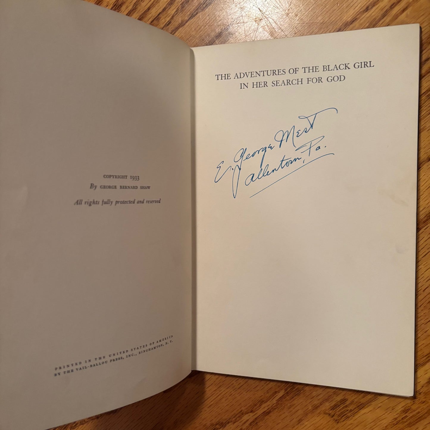 Bernard Shaw - The Adventures of the Black Girl in Her Search for God